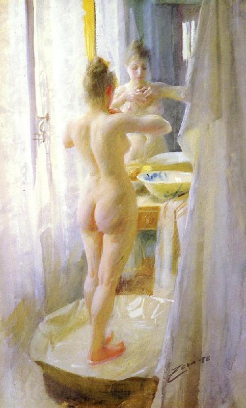 Anders Zorn The Tub France oil painting art